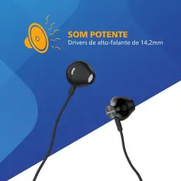 PHILIPS, Fone de Ouvido com Microfone, TAUE101BK/00, Com fio de 1,2 metros — imagem 4