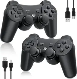 OKHAHA Controller 2 Pack for PS3 Wireless Controller for Sony Playstation 3 — imagem 1