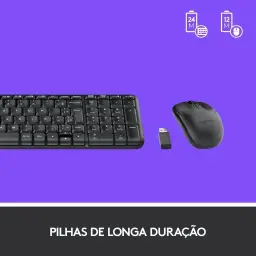 Combo Teclado e Mouse sem fio Logitech MK220 com Design Compacto, Conexão USB — imagem 5