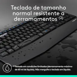 Combo Teclado e Mouse sem fio Logitech MK345 com Teclado com Apoio para as Mãos — imagem 4
