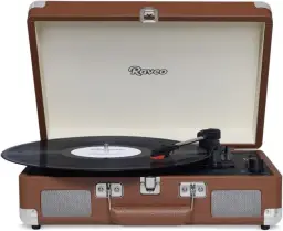 Vitrola Chrome Brown com Usb e Bluetooth, Bivolt — imagem 1