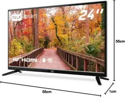 HQ Smart TV LED 24" 2 HDMI 2 USB WI-FI Androind 11 e Processador Quad Core — imagem 6