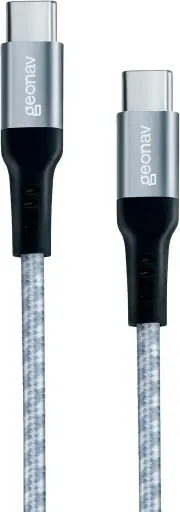 Geonav Cabo USB-C (tipo C) para USB-C (tipo C), 1,5 metros, nylon trançado