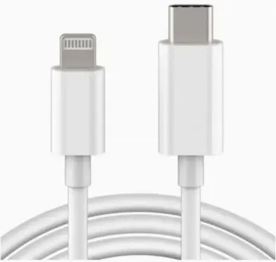 Cabo de carregador de iPhone Fast/Carga Rápida USB C Lightning Cabo