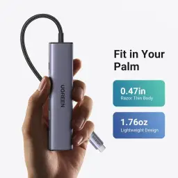 USB C Hub 5 em 1 adaptador multiporta 4K HDMI, fornecimento de energia de 100 W — imagem 6