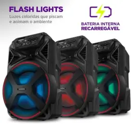 MONDIAL Caixa Amplificada Connect Partyplus, Preto, 250W RMS, Bivolt - CM-250 — imagem 5