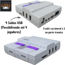 Mini Console Retro Super Nintendo com 150 mil jogos + 2 Controles Super 3D Games — imagem 2