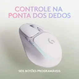 Mouse Gamer Sem Fio Logitech G705 LIGHTSPEED com RGB LIGHTSYNC, Design Compacto — imagem 5