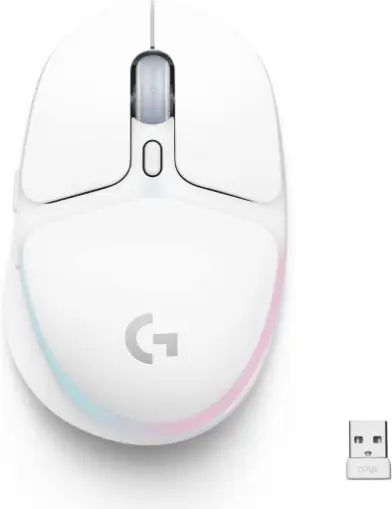 Mouse Gamer Sem Fio Logitech G705 LIGHTSPEED com RGB LIGHTSYNC, Design Compacto