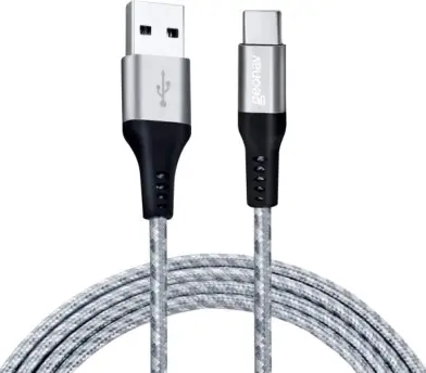 Geonav Cabo USB-C (tipo C) para USB, carregamento rápido, nylon trançado, 1,5MT