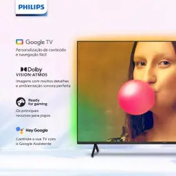 Smart TV Philips Ambilight 55" 4K 55PUG7908/78, Google TV, Comando de Voz — imagem 2