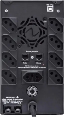 RAGTECH – Nobreak GAMER One Up Nitro 2000 – 2.000VA/1.400W – 2 baterias 12V/9Ah — imagem 6