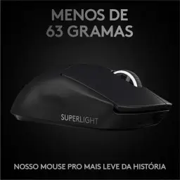 Mouse Gamer Sem Fio Logitech G PRO X SUPERLIGHT com Tecnologia LIGHTSPEED — imagem 3