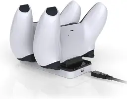 Carregador Duplo Para Controle Ps5 Suporte Carregamento Rápido Dualsense — imagem 6