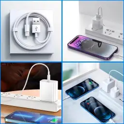 Cabo USB para Lightning Reforçado 1M, Compatível com iPhone 6 7 8 X Xs 11 Se 12 — imagem 5
