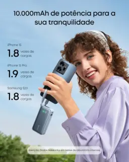 Anker Nano Power Bank, Carregador Portátil de 10.000 mAh com Cabo USB-C — imagem 4