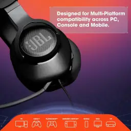 Fone de ouvido JBL Quantum 100, grande, preto — imagem 3