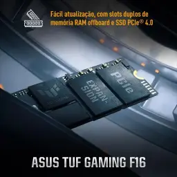 ASUS TUF Gaming F16 Intel Core 5, RTX 4050, 8 GB, 512 GB SSD, KeepOS,16.0'' FHD — imagem 5