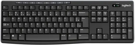 Teclado sem fio Logitech K270 com 8 Teclas Multimídia, Conexão USB — imagem 1