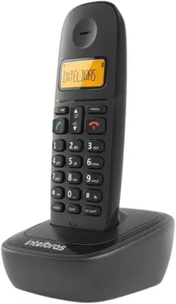 Telefone sem fio com identificador de chamadas TS 2510 ID Preto Intelbras — imagem 2