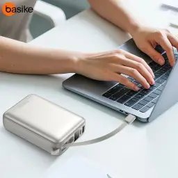 Basike Carregador Portátil, Power Bank 20000mAh com Cabos Integrados — imagem 8