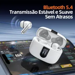 Fone de Ouvido Sem Fio Bluetooth, 40H de Reprodução com Display LED — imagem 6