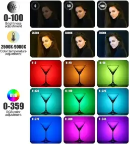 Luz de vídeo ULANZI VL120 RGB, Luzes de vídeo de bolso LED On-Camera — imagem 2