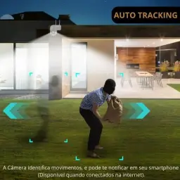 Câmera de Segurança Ip Wifi Hd 1080p A8 Câmera Icsee Visão Noturna — imagem 6