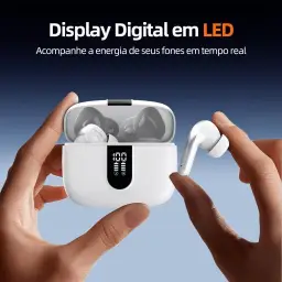 Fone de Ouvido Sem Fio Bluetooth, 40 Horas de Reprodução com Display LED — imagem 7
