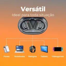 Fone de Ouvido, Bluetooth 5.4, IPX5 à Prova D'Água, 45h de Bateria — imagem 9
