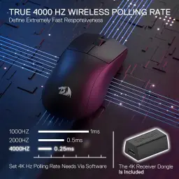 Mouse com fio Redragon King 4K Pro (USB, cabo 1,8 m, 4K, 16.000 DPI, 7 botões — imagem 3