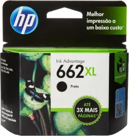 Cartucho HP 662XL Preto Original (CZ105AB) Para ImpressoraDeskJet 2516, 3516 — imagem 1