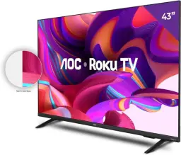 AOC 43S5135/78G - Smart TV LED 43" Full HD, Design sem bordas, Wifi — imagem 2