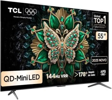 Smart TV TCL 55 Polegadas QLED Mini LED