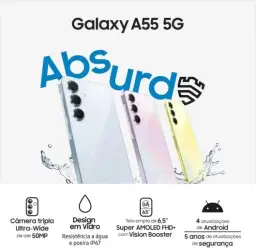 Samsung Galaxy A55 5G, Câmera Tripla Traseira de até 50MP, Selfie de 32MP — imagem 3