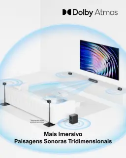 ULTIMEA Soundbar 7.1 Canal com Dolby Atmos, Sistema Home Theater 3D Surround — imagem 3