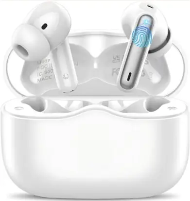 Fone De Ouvido Bluetooth 5.4, Com Borrachinhas, Compatível Com Todo Celular