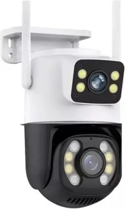 Câmera de Segurança Dupla Wi-fi Smart Angulo Duplo A28B 3mp Icsee — imagem 2