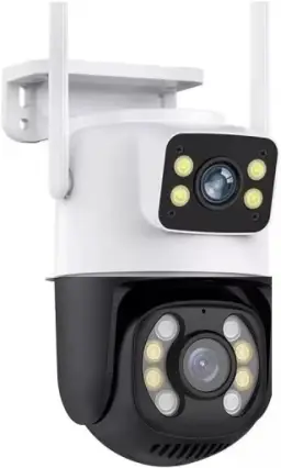 Câmera de Segurança Dupla Wi-fi Smart Angulo Duplo A28B 3mp Icsee — imagem 1