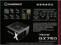 Fonte Modular Gamemax Gx750 750w 80 Plus Gold Preta — imagem 5