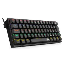 Teclado Mecanico Gamer Fizz Rainbow Preto Switch Marrom — imagem 2