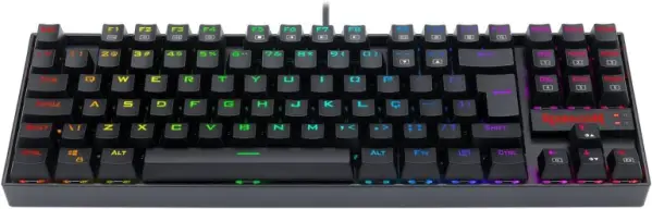 Teclado Magnético Gamer Redragon Kumara PRO K552RGB USB RGB Preto Switch Marrom — imagem 4