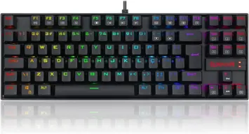 Teclado Magnético Gamer Redragon Kumara PRO K552RGB USB RGB Preto Switch Marrom — imagem 1