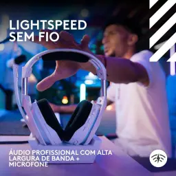 Headset Gamer Sem Fio Logitech G Astro A50 X LIGHTSPEED + Base Station — imagem 4