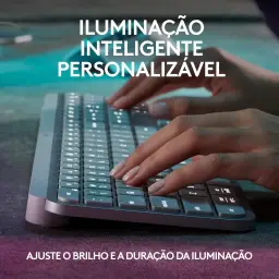 Teclado sem fio Logitech MX Keys S com clique silencioso, teclas programáveis — imagem 5