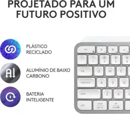 Teclado sem fio Logitech MX Keys S com clique silencioso, teclas programáveis — imagem 6