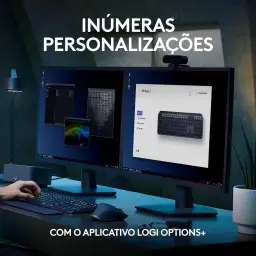 Teclado sem fio Logitech MX Keys S com clique silencioso, teclas programáveis — imagem 8