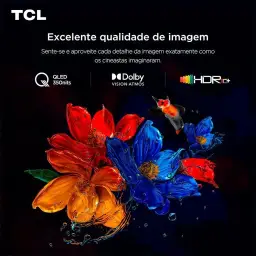 Smart TV TCL 50 Polegadas QLED 4K P7K WiFi Bluetooth Google TV HDR10+ Dolby — imagem 3