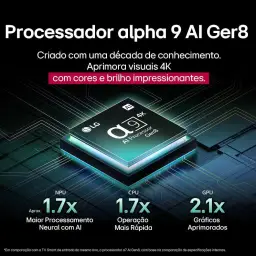 Smart TV LG AI 48" - 4K OLED α9 AI Processor 4K Gen8 webOS 25 - OLED48C5PSA — imagem 13