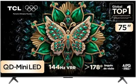 Smart TV TCL 75 Polegadas QLED Mini LED